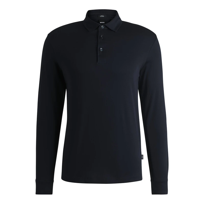 Heren Polo H-Pleins 17 10266282 01 Boss Black NAVY