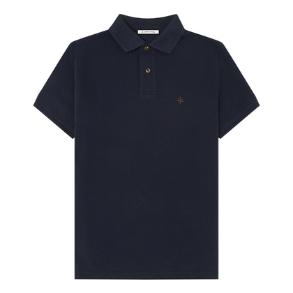 Heren Polo Hugo Cotton Polo Navy