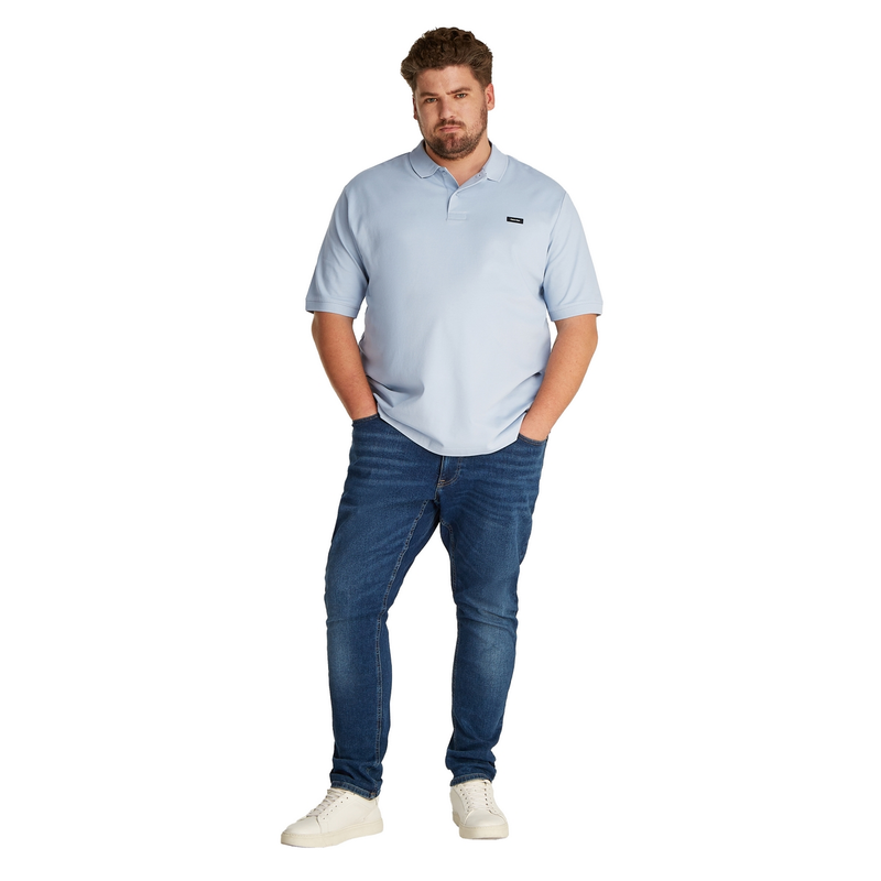 Heren Polo k10k111674 Calvin Klein Big & Tall BLEU