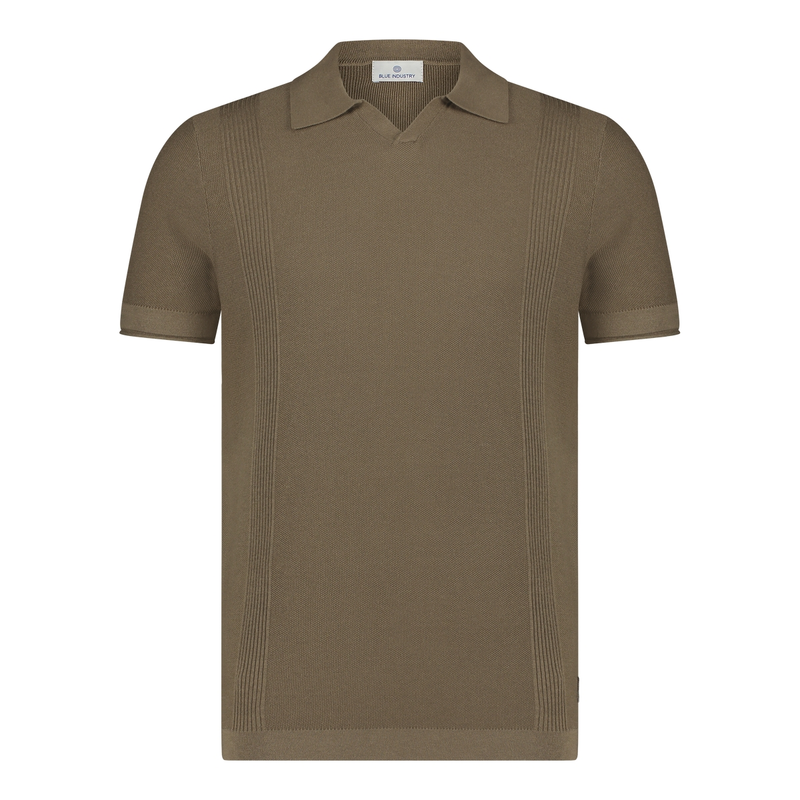 Heren Polo KBIS25-M10 Blue Industry MIDDEN BRUIN