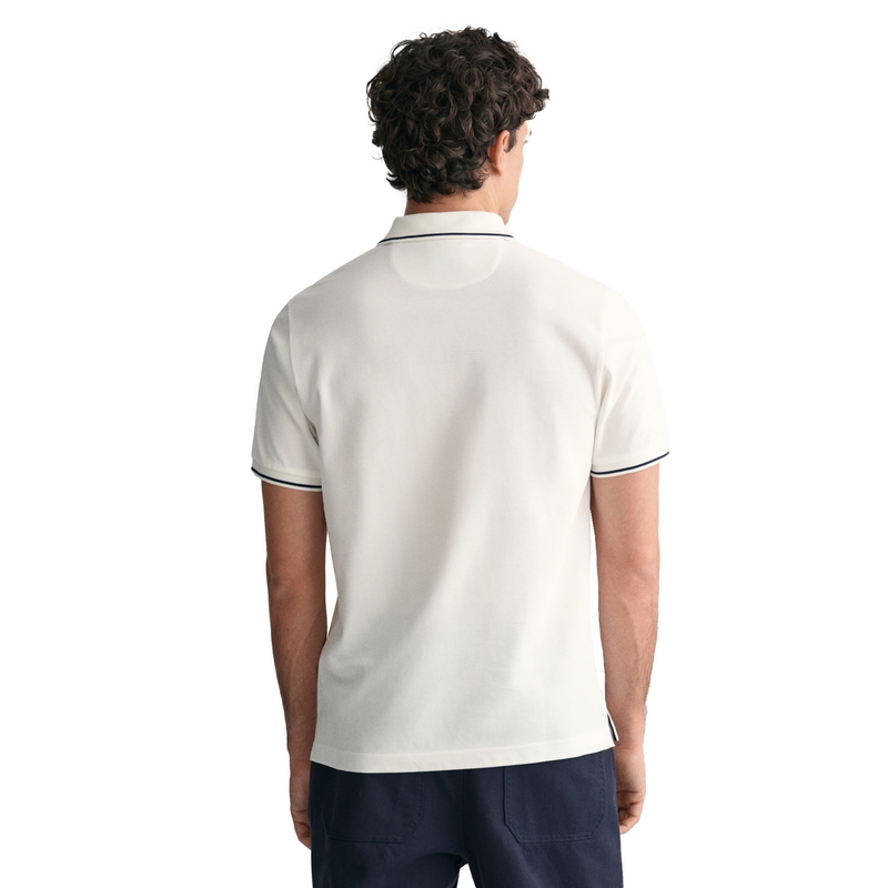Heren Polo KM 2062034.110 Gant Wit
