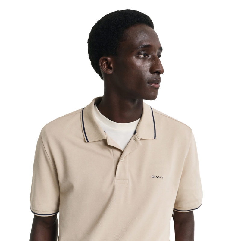 Heren Polo KM 2062034.277 Gant TAUPE