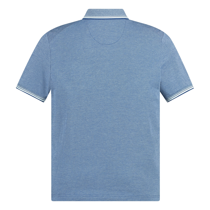 Heren polo km FFKW0176 Brighton Blue BLAUW DESSIN