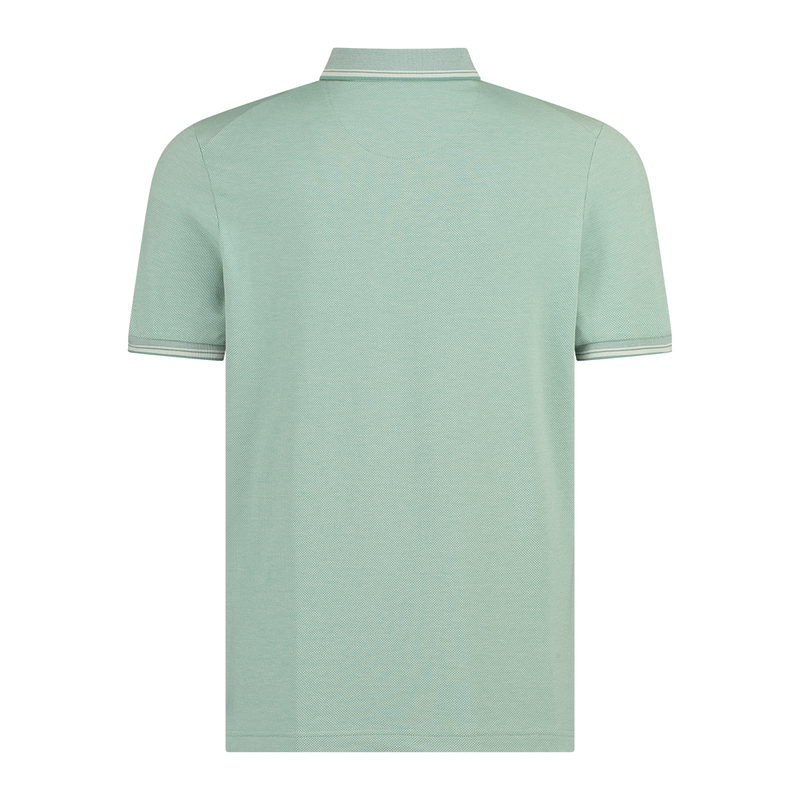 Heren polo km FFKW0176 Brighton Blue GROEN DESSIN