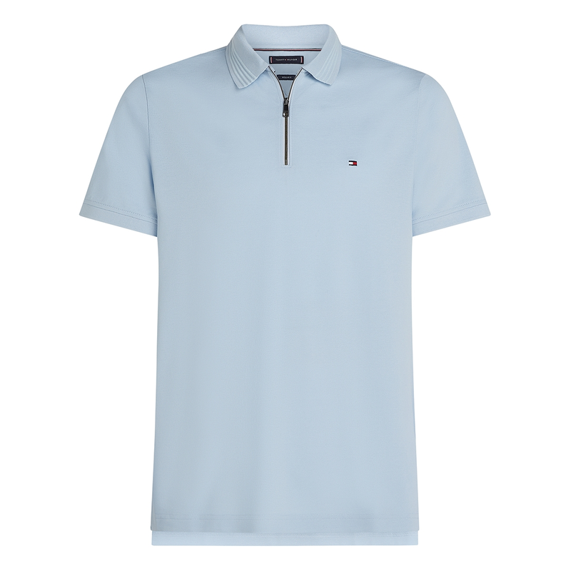 Heren Polo KM MW0MW38473.C1O Tommy Hilfiger BLEU
