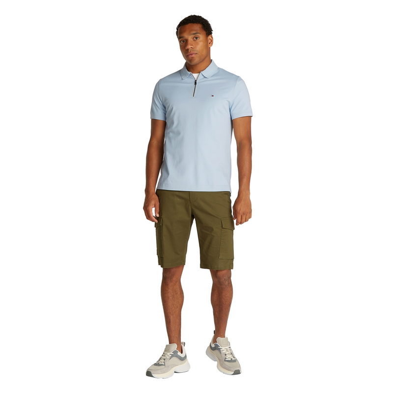 Heren Polo KM MW0MW38473.C1O Tommy Hilfiger BLEU