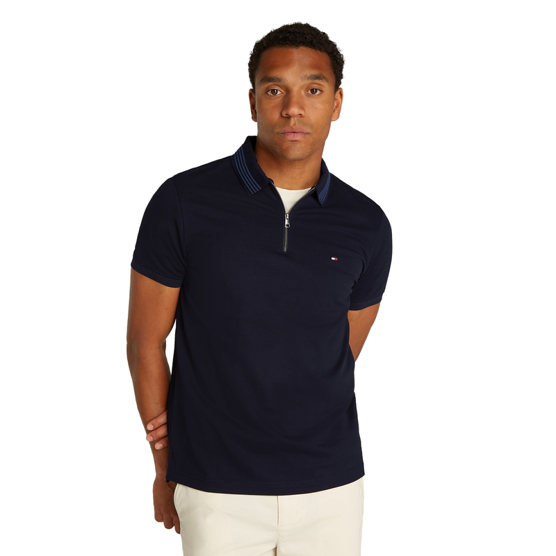 Heren Polo KM MW0MW38473.DW5 Tommy Hilfiger NAVY