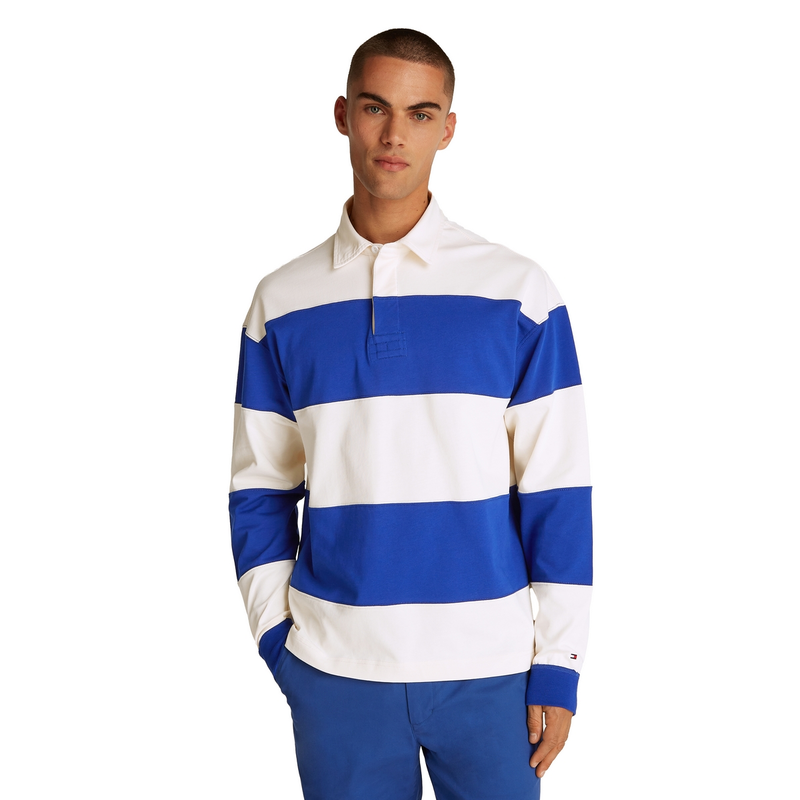 Heren Polo LM MW0MW374730A4 Tommy Hilfiger BLAUW DESSIN