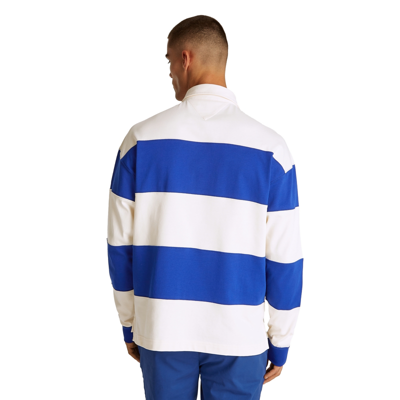 Heren Polo LM MW0MW374730A4 Tommy Hilfiger BLAUW DESSIN