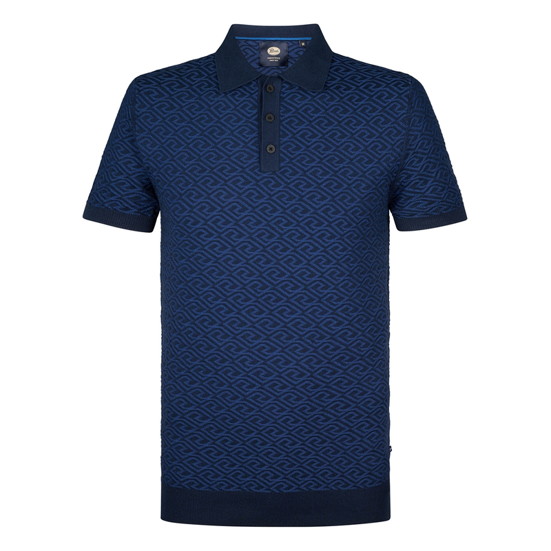 Heren Polo M-1050-KWC206 Petrol NAVY