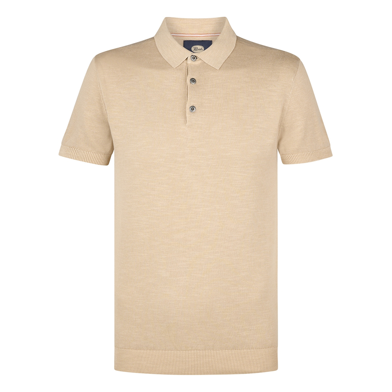 Heren Polo M-1050-KWC207 Petrol OFF-WHITE