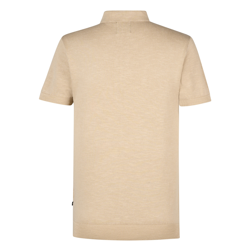 Heren Polo M-1050-KWC207 Petrol OFF-WHITE