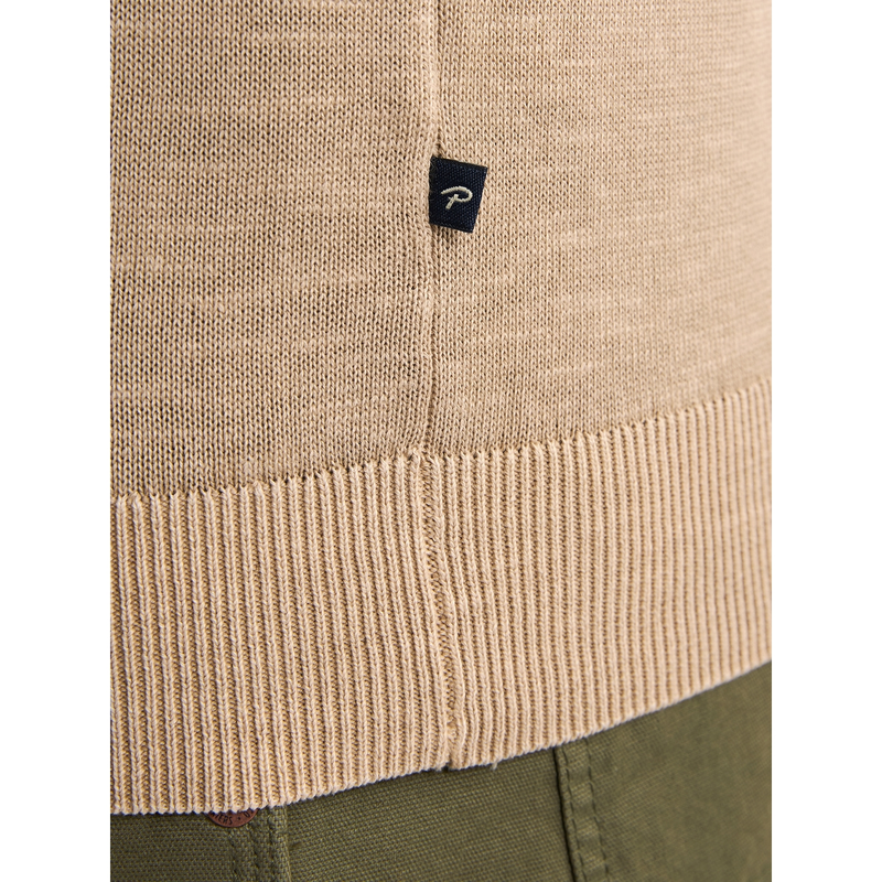 Heren Polo M-1050-KWC207 Petrol OFF-WHITE