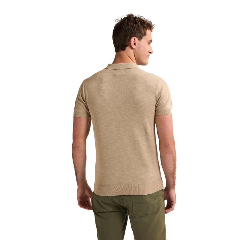 Heren Polo M-1050-KWC207 Petrol OFF-WHITE