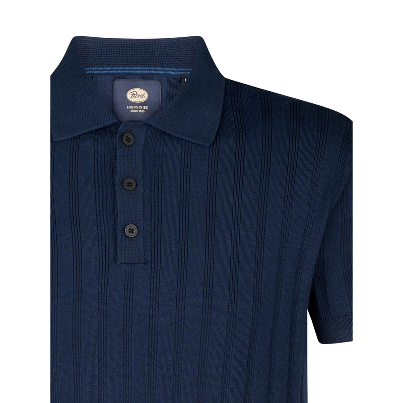 Heren Polo M-1050-KWC212 Petrol NAVY