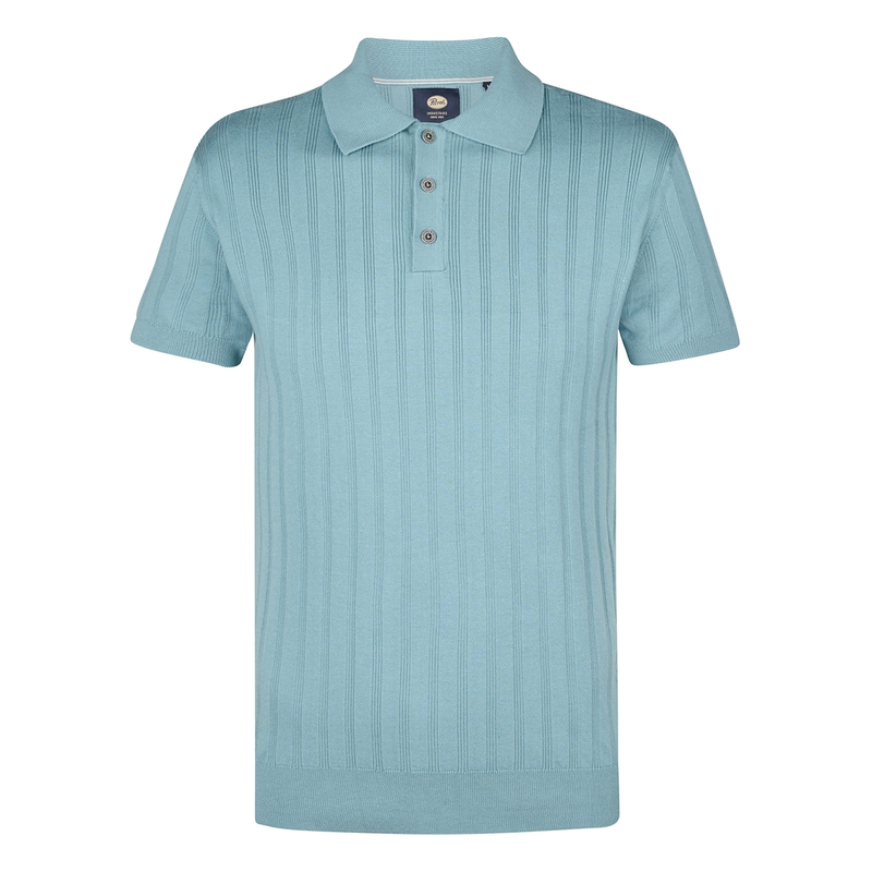Heren Polo M-1050-KWC212 Petrol MIDDEN BLAUW