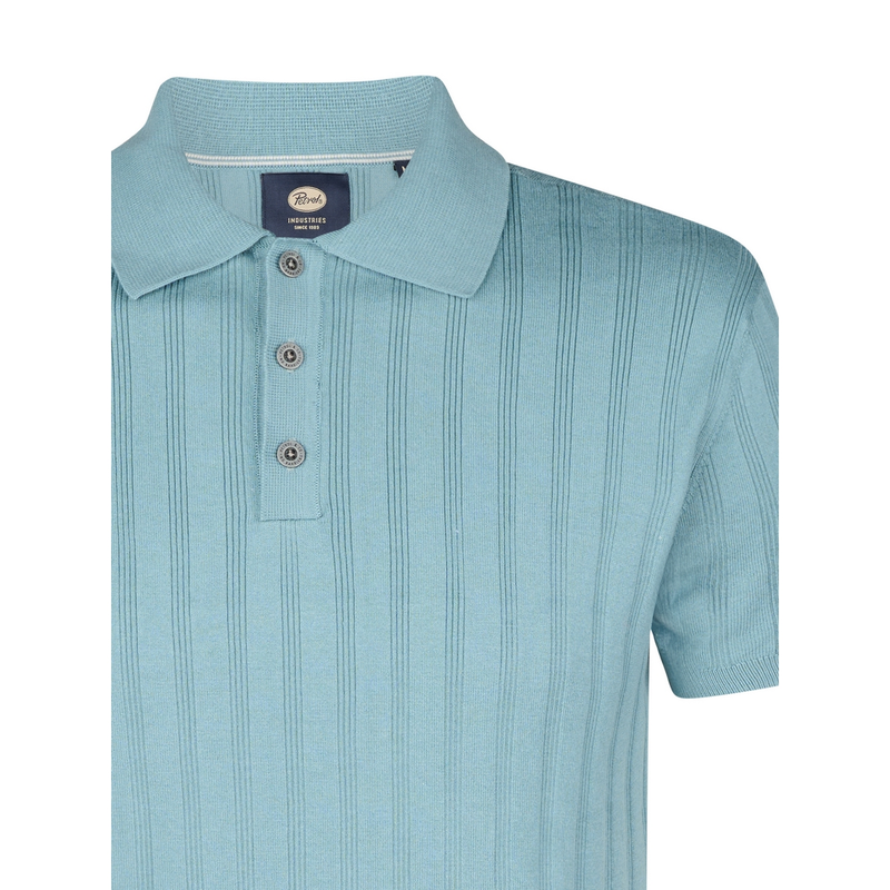 Heren Polo M-1050-KWC212 Petrol MIDDEN BLAUW