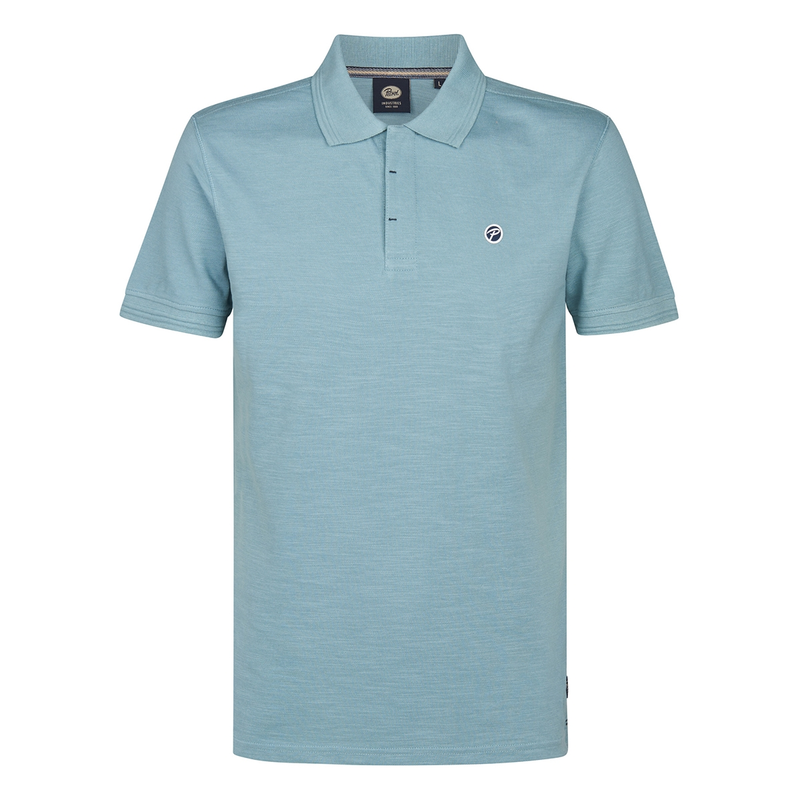 Heren Polo M-1050-POL905 Petrol MIDDEN BLAUW