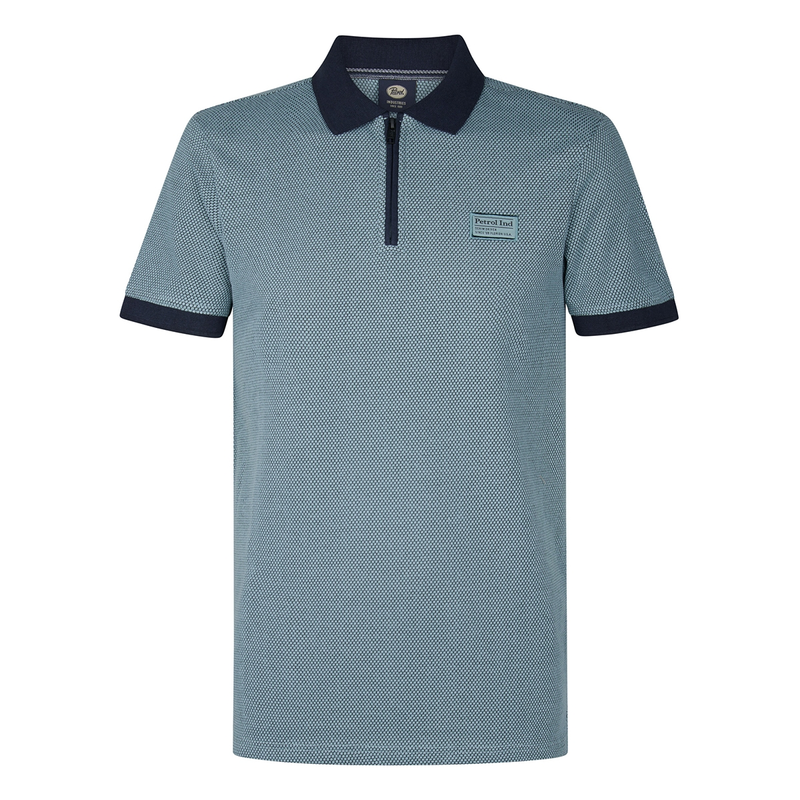 Heren Polo M-1050-POL907 Petrol MIDDEN BLAUW