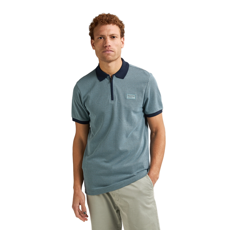 Heren Polo M-1050-POL907 Petrol MIDDEN BLAUW