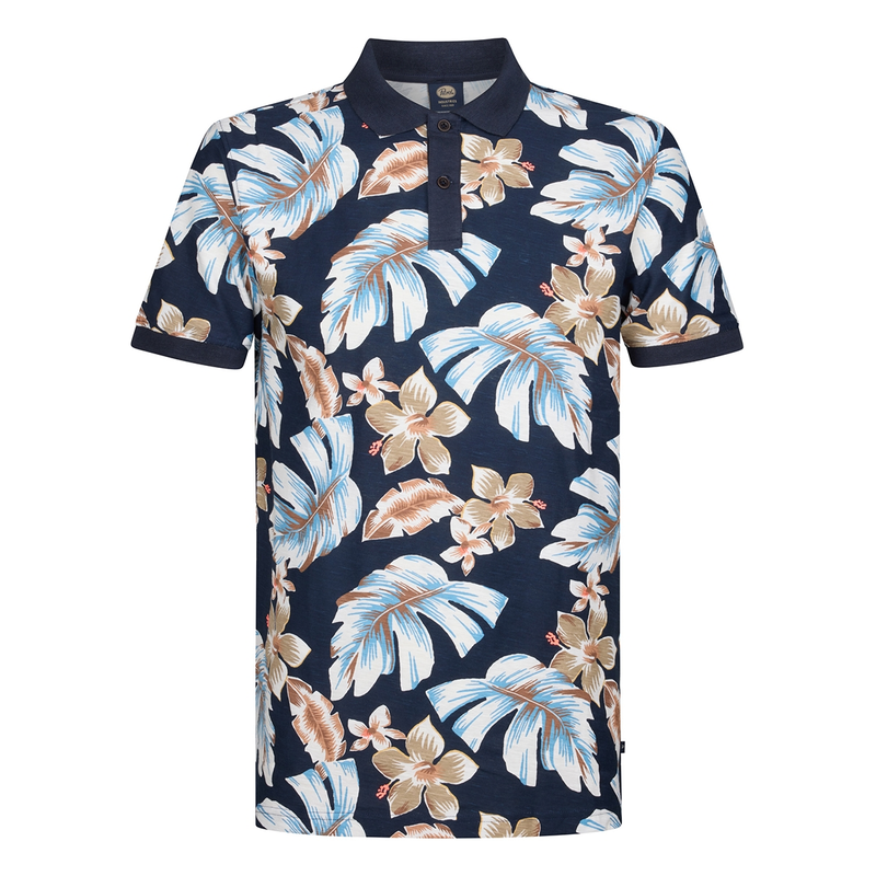 Heren Polo M-1050-POL908 Petrol NAVY