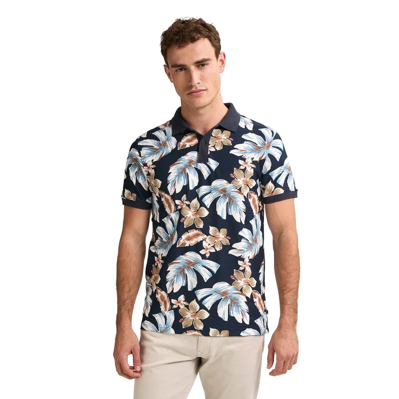 Heren Polo M-1050-POL908 Petrol NAVY