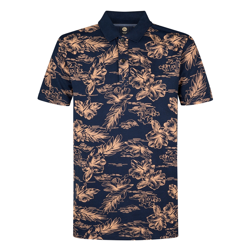 Heren Polo M-1050-POL911 Petrol NAVY