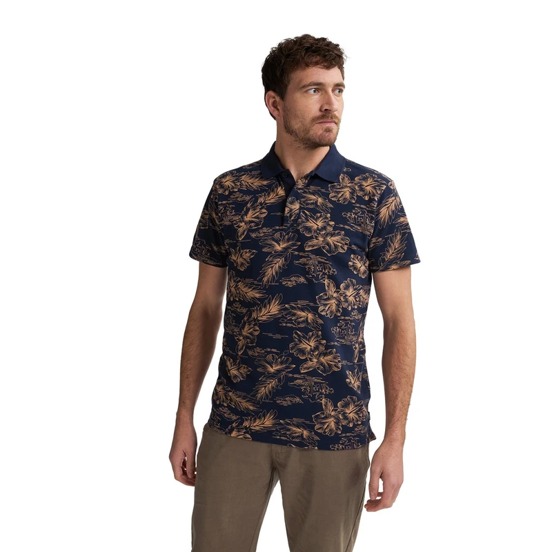Heren Polo M-1050-POL911 Petrol NAVY
