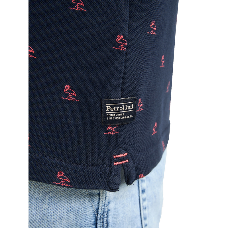 Heren Polo M-1050-POL921 Petrol NAVY