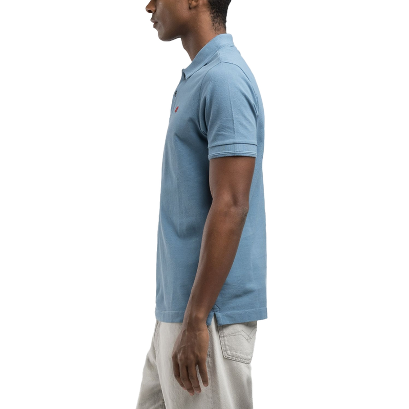 Heren Polo M6898A.22696G.388 Replay BLAUW MELE
