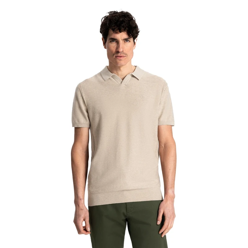 Heren Polo Mercury Short Sleeve Polo Dstrezzed BEIGE