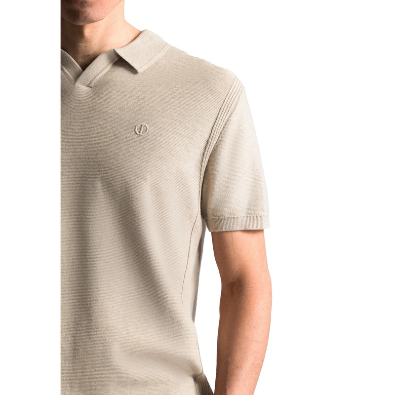 Heren Polo Mercury Short Sleeve Polo Dstrezzed BEIGE