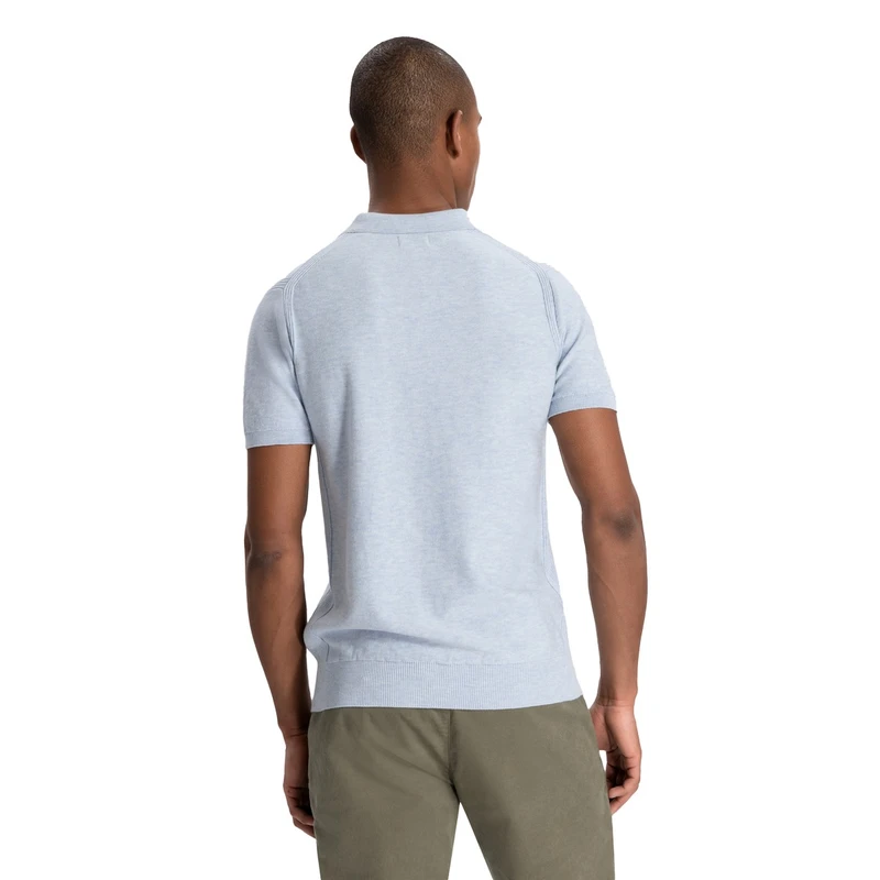 Heren Polo Mercury Short Sleeve Polo Dstrezzed BLAUW MELE