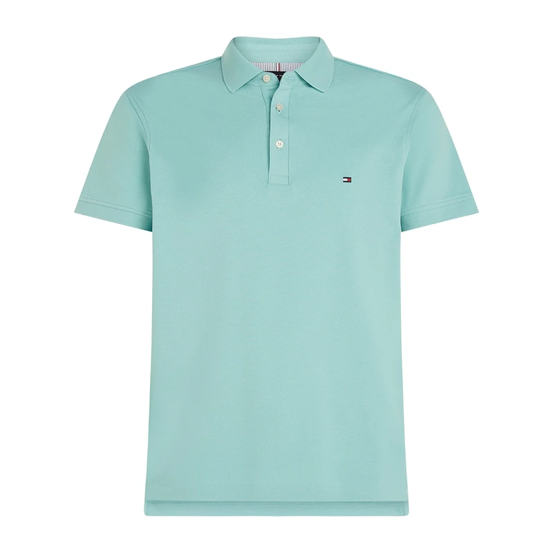 Heren Polo MW0MW17771 C00 Tommy Hilfiger AQUA