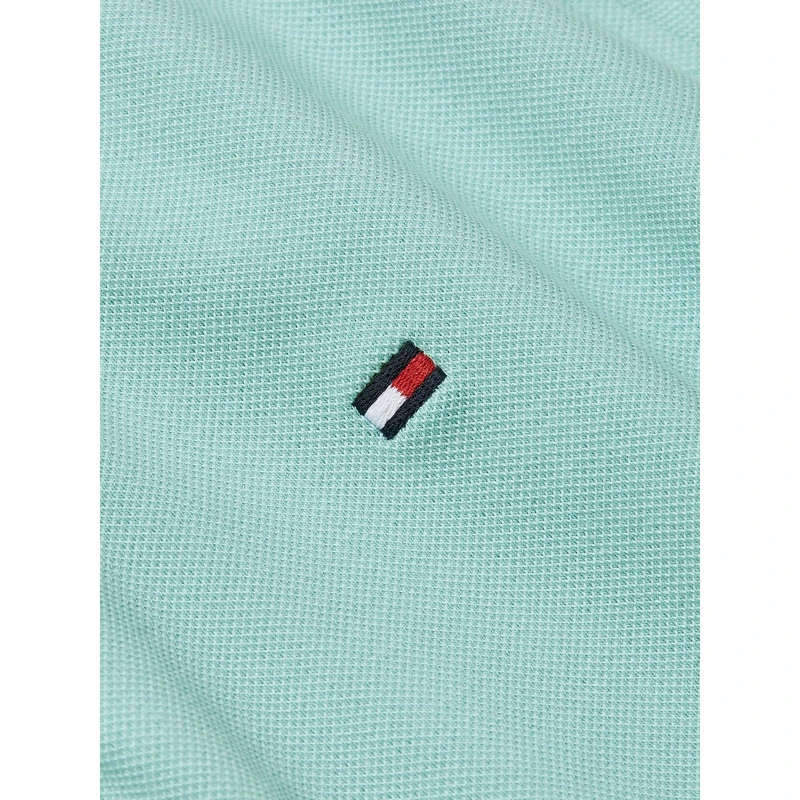 Heren Polo MW0MW17771 C00 Tommy Hilfiger AQUA