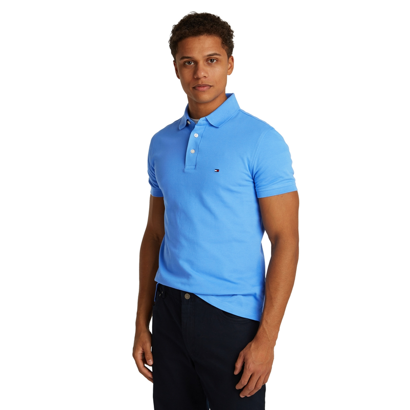 Heren Polo MW0MW17771.C30 Tommy Hilfiger BLEU