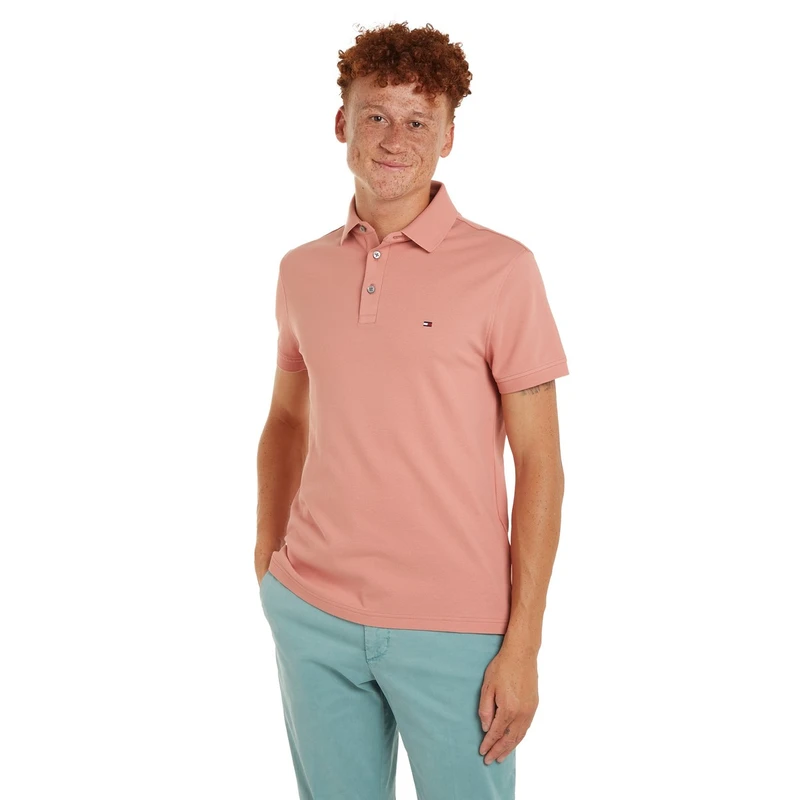 Heren Polo MW0MW17771 TJ5 Tommy Hilfiger FUCHSIA