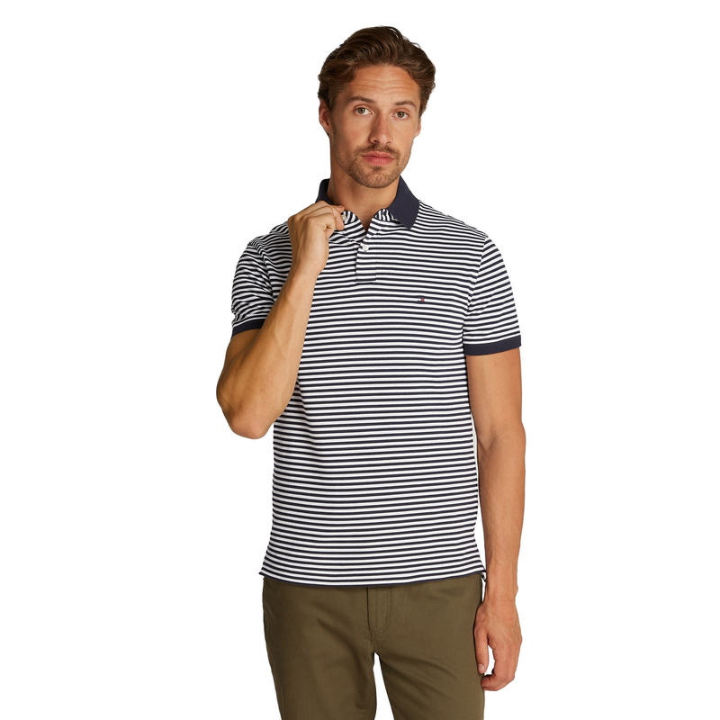 Heren Polo MW0MW177710A4 1985 SLIM POLO Tommy Hilfiger Wit