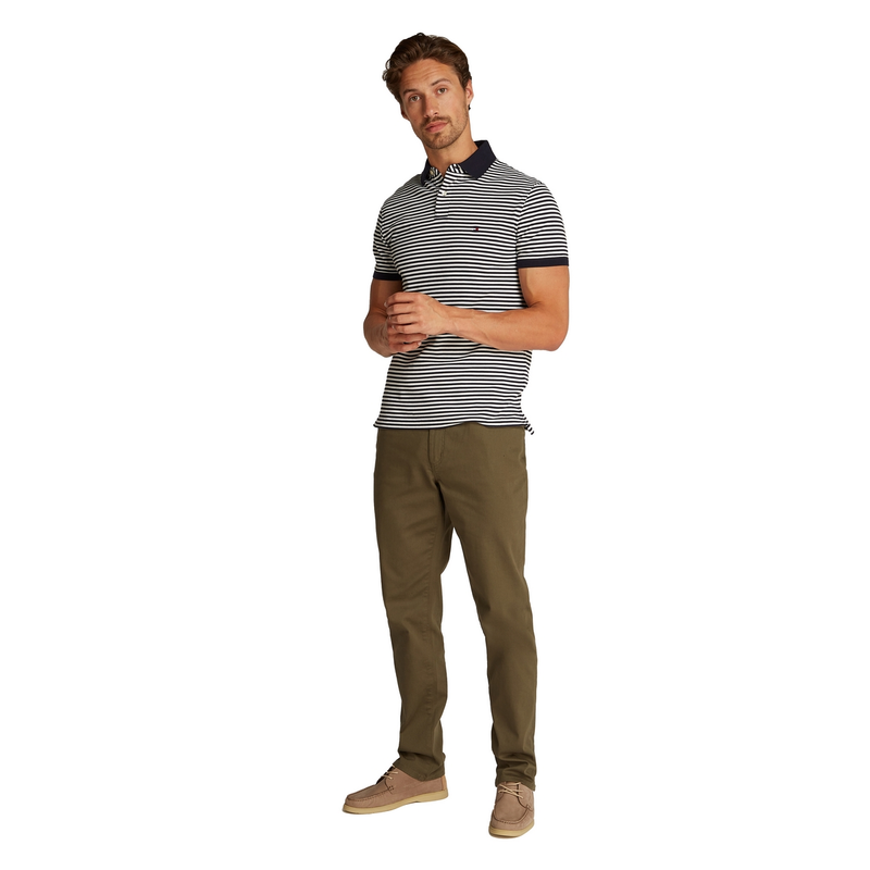 Heren Polo MW0MW177710A4 1985 SLIM POLO Tommy Hilfiger Wit