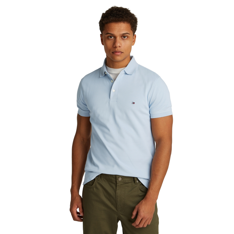 Heren Polo MW0MW17771C10 Tommy Hilfiger BLEU