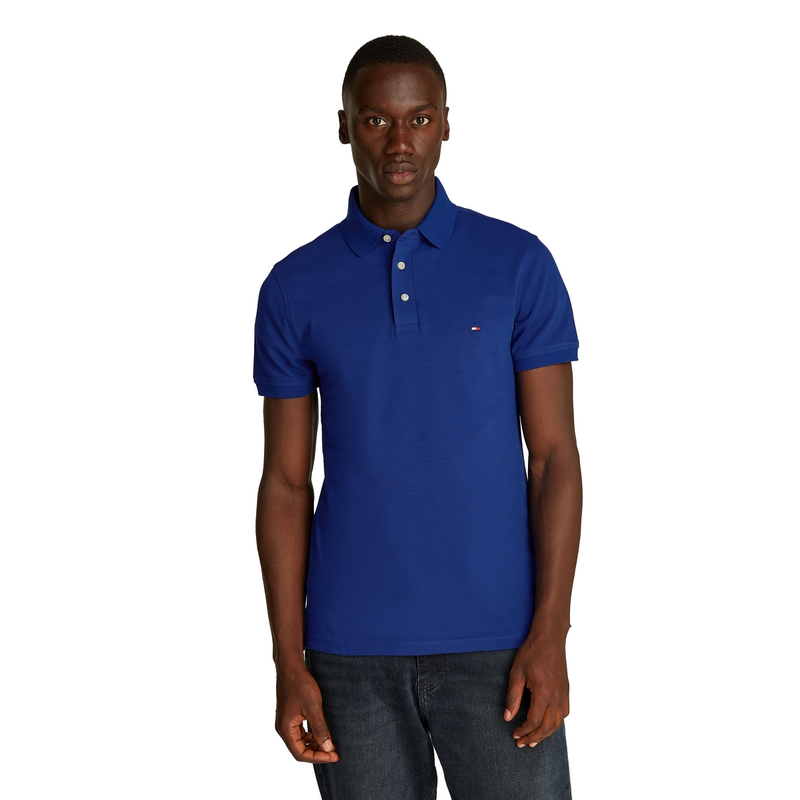 Heren Polo MW0MW17771D03 Tommy Hilfiger KOBALT