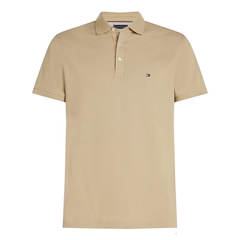 Heren Polo MW0MW17771RBT Tommy Hilfiger TAUPE