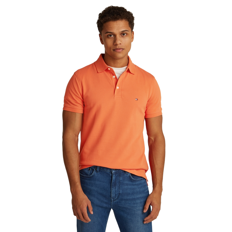 Heren Polo MW0MW17771SCX Tommy Hilfiger ORANJE