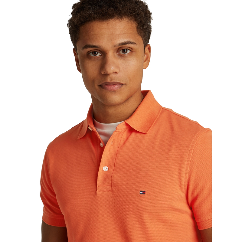 Heren Polo MW0MW17771SCX Tommy Hilfiger ORANJE