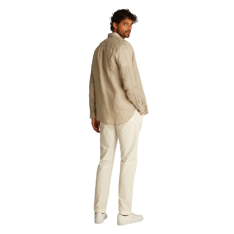 Heren Polo MW0MW34602.RBT Tommy Hilfiger BEIGE