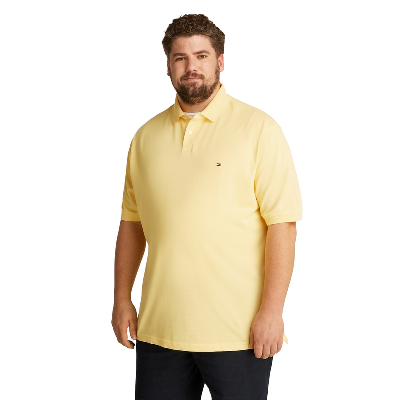 Heren Polo mw0mw36066 Tommy Hilfiger Big & Tall GEEL