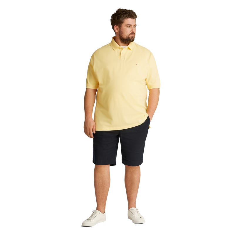 Heren Polo mw0mw36066 Tommy Hilfiger Big & Tall GEEL