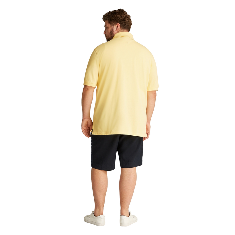 Heren Polo mw0mw36066 Tommy Hilfiger Big & Tall GEEL