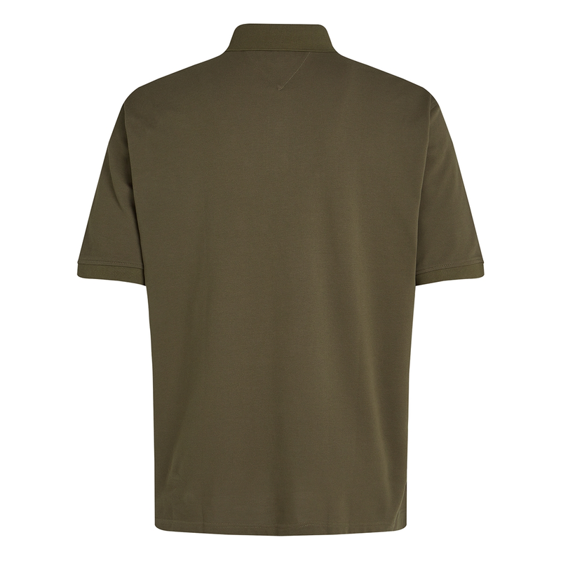Heren Polo mw0mw36066 Tommy Hilfiger Big & Tall KHAKIGROEN