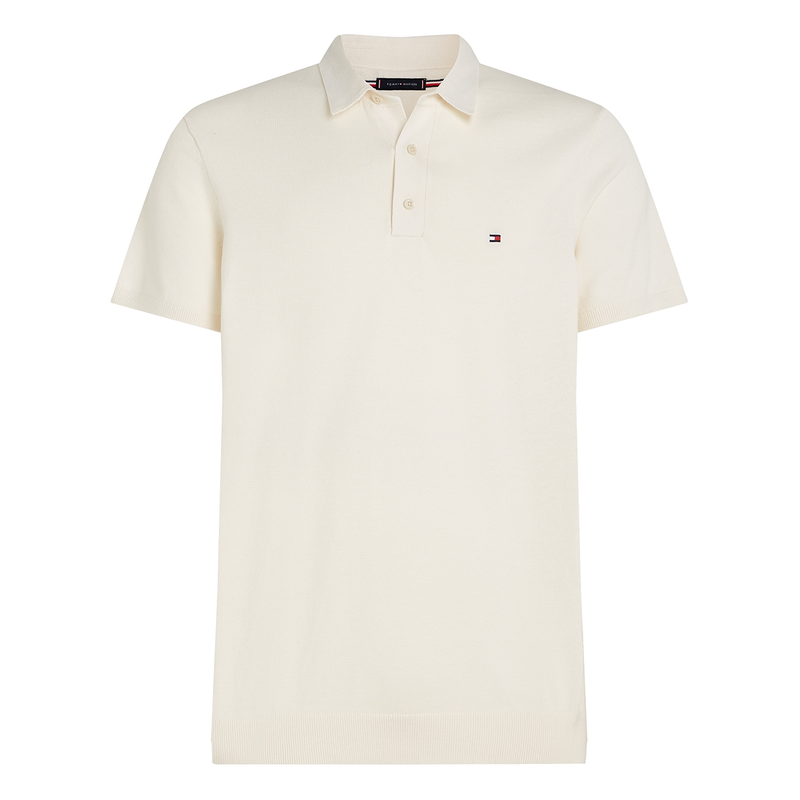 Heren Polo MW0MW37396.Z00 Tommy Hilfiger Wit